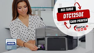 Compact amp Efficient HID FARGO DTC1250e ID Card Printer  Fast HighQuality ID Card Printing [upl. by Tadd494]