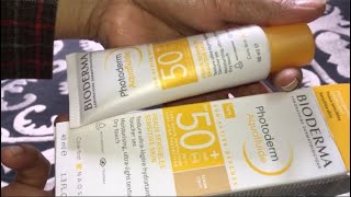 BIODERMA PHOTODERM MAX AQUAFLUIDE SPF 50 TINTED SUNSCREEN ✨❤️ [upl. by Wat]