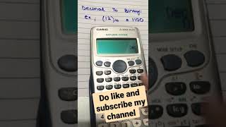 Decimal to Binary conversion by calculator Make conversions easy for you by using this simple trick [upl. by Aivila933]