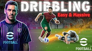 eFootball EASY amp MASSIVE Dribbling Tutorial ⚡️ [upl. by Gunning903]