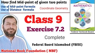 Class 9 Exercise 72 NBF Maths Ex 72 Class 9th federal board FBISE Math national Book foundation [upl. by Akyssej]