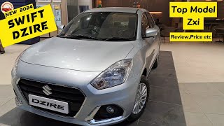 Swift Dzire Zxi Top Model 2024  Maruti Dsire 2024  Dzire Detailed Review  Suzuki Dzire  Maruti [upl. by Svoboda584]