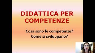 DIDATTICA PER COMPETENZE prepariamocialFIT [upl. by Wilmer465]