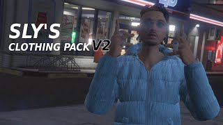 Slys Male Clothing Pack  FiveM Clothing Pack  Most Updated Pack [upl. by Enamrahs]