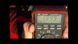 How to check battery voltage alternator voltage and load test voltage with a multimeter [upl. by Imaj792]