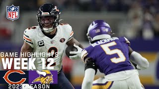 Chicago Bears vs Minnesota Vikings  2023 Week 12 Game Highlights [upl. by Arahas22]