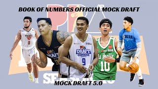 Official 2024 PBA Mock Draft 50 [upl. by Ahsinned]