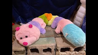 Destroy Huge Stuffed Caterpillar Plush Bug [upl. by Hayarahs342]