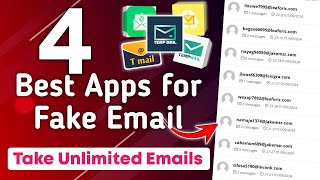 4  Best New Apps For Temporary Email  Unlimited Gmail Kaise Banaye  TECH Light [upl. by Alamak]