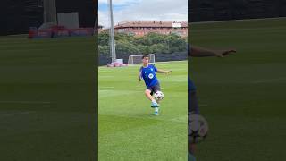 The image we all wanted to see 🥹 Gavi playing with the Champions League ball 🏆 with his teammates 💪 [upl. by Acinet]