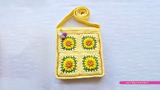 Bolso de Granny realizado a Crochet  parte 2 [upl. by Swithbart]