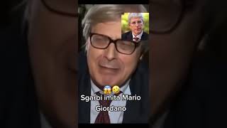 Sgarbi che imita Mario Giordano 🤣 [upl. by Allrud649]