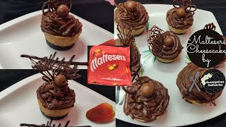 Maltesers mini cheesecake by Scrumptious delicacies chocolate cheesecake for kids [upl. by Nanette]