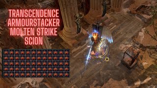 Poe 324 Molten Strike Transcendence Armoustacker Scion  60x Searing Exarch [upl. by Josee]