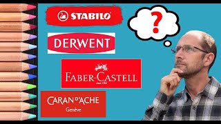 BEST Pastel Pencil Review  Caran DAche Derwent Carbothello Cretacolor Faber Castell [upl. by Caundra681]