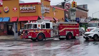 FDNY RESCUE 3 FDNY SQUAD 41 amp ITS 2ND PIECE TAKING FROM CALL ON WEBSTER AVENUE IN THE BRONX NYC [upl. by Codie47]