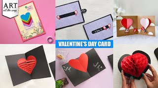 6 Easy Valentines Day Card  Valentines Day Card Idea  Valentines Day  Compilation  VENTUNOART [upl. by Jenette]