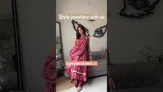 How to style Oxidized Jewelry grwm anarkali silverjewllery oxidisedjhumka jhumkibangles short [upl. by Jamesy]