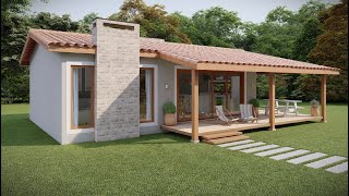 Casa de Campo Pequena 65m² – Simples e Aconchegante [upl. by Kalli]