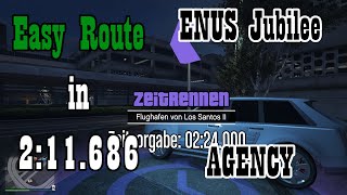 GTA 5 Zeitrennen Time Trial LSIA2  211686  Agency Enus Jubilee [upl. by Shandeigh625]