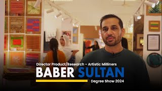 Feedback from Baber Sultan at Degree Show 2024  Director Artistic Milliners [upl. by Johna382]