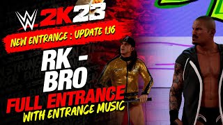 WWE 2K23 RKOBRO NEW ENTRANCE  WWE2K23 RANDY ORTON MATT RIDDLE ENTRANCE THEME [upl. by Auerbach726]