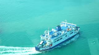 WightLink Ferries in Portsmouth Harbour [upl. by Adamik745]