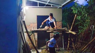 Plastering the walls to complete the bathroom and toilet [upl. by Akinyt]