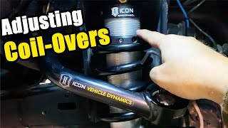 How to Adjust Coilovers  Riding Height [upl. by Etnoek]