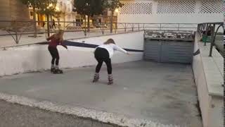 Rollerblading Fail into garage door Original [upl. by Oriaj]