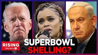 Super Bowl Fans FUME Over Dark Brandon Meme Black National Anthem While Israel BOMBS Gaza [upl. by Grove983]