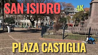 【4K】Plaza Castiglia 🚲  San Isidro  Buenos Aires  Argentina  2022 [upl. by Enom]