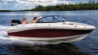 TAHOE Boats 2016 500 TS Sterndrive and 550 TS Outboard Runabouts [upl. by Anina]