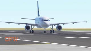 Volaris Airbus A319 Takeoff at Dallas Fort Worth International Airport KDFW in Infinite Flight [upl. by Newlin]