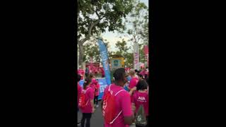 5km fun run with AIA pink run aiapinkrun [upl. by Ion382]