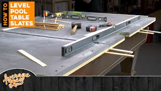 Pool Table Assembly How to Level Pool Table Slates [upl. by Shyamal]