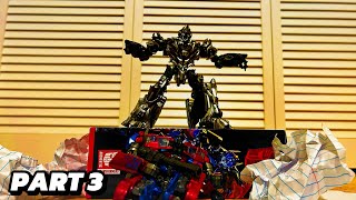 Optimus Prime meets Optimus Prime Part 3  Transformers StopMotion [upl. by Sudnor722]