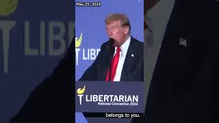 Trump asks for Libertarian support booed [upl. by Seve936]