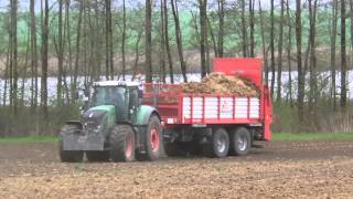 Bodenbearbeitung u Stallmistausbringung 2013 mit 2 Fendt Vario 927 u 930 [upl. by Sualohcin]