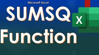 Excel SUMSQ Function  What is SUMSQ Function in Excel  Use of SUMSQ for RMSE [upl. by Other]