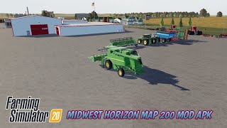 Fs 20 New map 200 Mod MIDWEST HORIZON Apk Download Farming simulator 20 Mideafire [upl. by Divadnhoj]