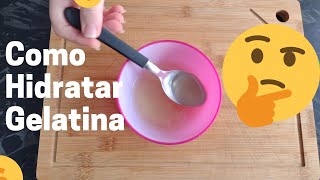 COMO HIDRATAR GELATINA SEM SABOR [upl. by Wonacott]