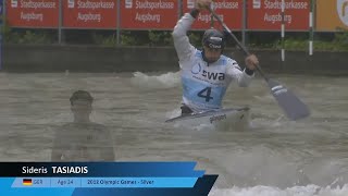 Sideris Tasiadis Germany  Canoe Slalom Final  2024 ICF Canoe Slalom World Cup Augsburg Germany [upl. by Rollo]