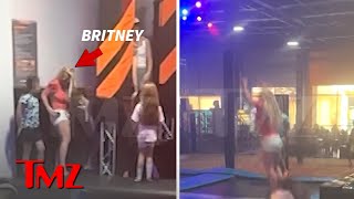 Britney Spears Goes Trampolining with Boyfriend Paul Solizs Kids  TMZ [upl. by Viridissa]