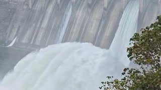 Most beautiful experience in life Dindi dam and Srisailam dam gates opened subscribe damgates [upl. by Akilat]