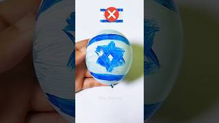 Popping 🇮🇱 balloon flag shorts painting [upl. by Ymeraj277]