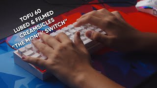 Tofu 60 with Lubed amp Filmed Creamsicles Typing Test ASMR [upl. by Musihc]