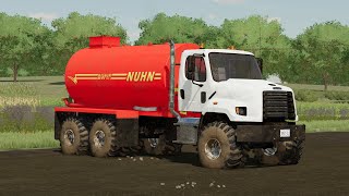 Farming Simulator 22 Freightliner Slurry Truck Mod Release [upl. by Jarlathus262]