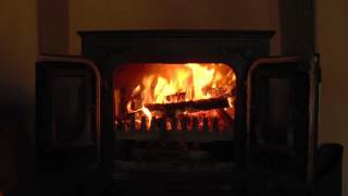 Beautiful Old Wood Burning Stove with Crackling Fire Sounds HD [upl. by Pirnot]