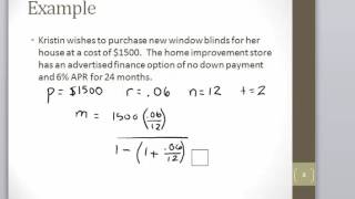 Math 120 Section 104 Installment Payment Formula [upl. by Weed]